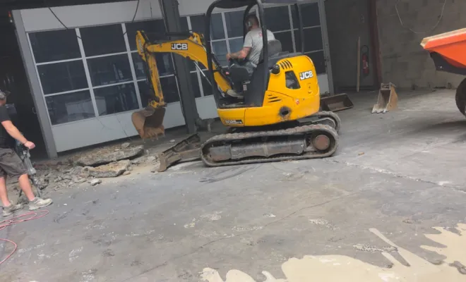 Dallage industriel, proche de Roanne, BOURNEZ GUILLOT